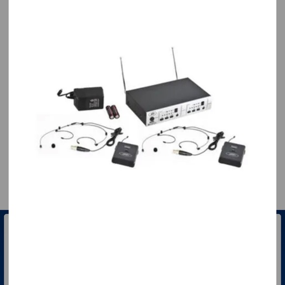 Wireless Microphone System with Receiver